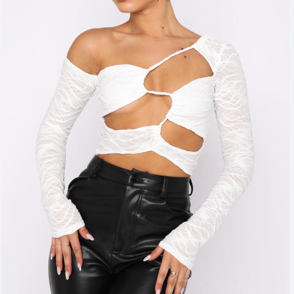 White Fox Boutique White Long Sleeve Top